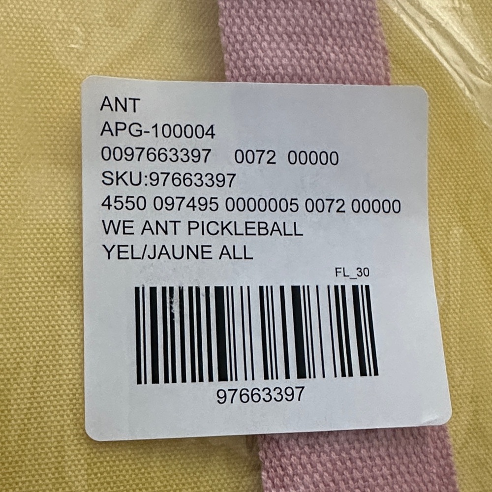 Anthropologie Pink, Green and Yellow Pickleball Set - Picture 12 of 13